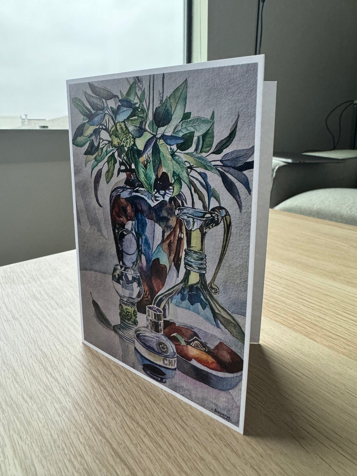 Garden in a Glass - Greeting Card